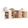 Aparador de madera maciza de pino blanco 164x37x68 cm de , Aparadores - Ref: Foro24-821493, Precio: 189,06 €, Descuento: %