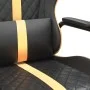 Silla gaming cuero sintético negro y dorado de , Sillones para videojuegos - Ref: Foro24-3143789, Precio: 104,69 €, Descuento: %