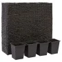 Arriate con 4 macetas jacinto de agua negro de vidaXL, Maceteros y jardineras - Ref: Foro24-45576, Precio: 121,25 €, Descuent...