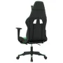 Gaming-Stuhl mit Massage und Fußstütze aus schwarzgrünem Kunstleder von , Gaming-Stühle - Ref: Foro24-345460, Preis: 132,93 €...