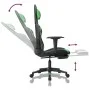 Gaming-Stuhl mit Massage und Fußstütze aus schwarzgrünem Kunstleder von , Gaming-Stühle - Ref: Foro24-345460, Preis: 132,93 €...