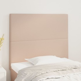 Cabeceros 2 unidades cuero sintético capuchino 80x5x78/88 cm de , Cabeceros y pies de cama - Ref: Foro24-3116129, Precio: 53,...