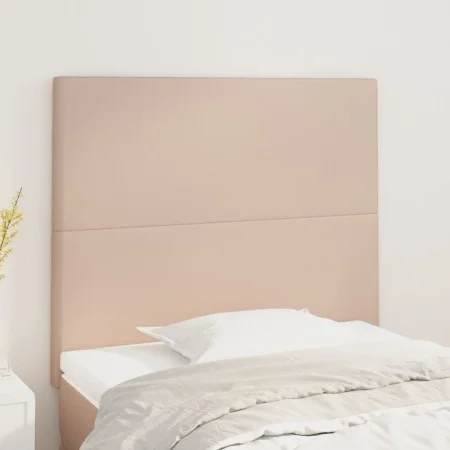 Headboards 2 units cappuccino synthetic leather 80x5x78/88 cm by , Headboards and footboards - Ref: Foro24-3116129, Price: 54...