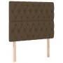 Headboards 2 units of dark brown fabric 90x7x78/88 cm by , Headboards and footboards - Ref: Foro24-3116653, Price: 76,91 €, D...