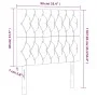 Headboards 2 units of dark brown fabric 90x7x78/88 cm by , Headboards and footboards - Ref: Foro24-3116653, Price: 76,91 €, D...