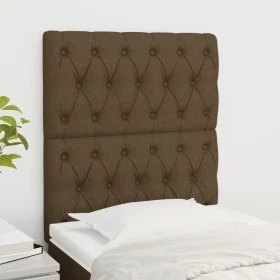 Kopfteile 2 Einheiten aus dunkelbraunem Stoff 80x7x78/88 cm von , Kopf- und Fußteile - Ref: Foro24-3116645, Preis: 80,32 €, R...