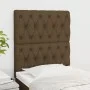 Cabeceros 2 unidades de tela marrón oscuro 80x7x78/88 cm de , Cabeceros y pies de cama - Ref: Foro24-3116645, Precio: 80,32 €...