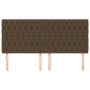 Cabeceros 4 unidades de tela marrón oscuro 100x7x78/88 cm de , Cabeceros y pies de cama - Ref: Foro24-3116693, Precio: 176,06...