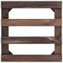 Soporte con ruedas para macetas madera 4 uds cedro 25x25 cm de vidaXL, Soportes para macetas - Ref: Foro24-246442, Precio: 21...