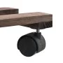 Soporte con ruedas para macetas madera 4 uds cedro 25x25 cm de vidaXL, Soportes para macetas - Ref: Foro24-246442, Precio: 21...