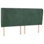 Kopfteil mit dunkelgrünen Samtohren 163x23x118/128cm von , Kopf- und Fußteile - Ref: Foro24-3117733, Preis: 138,98 €, Rabatt: %
