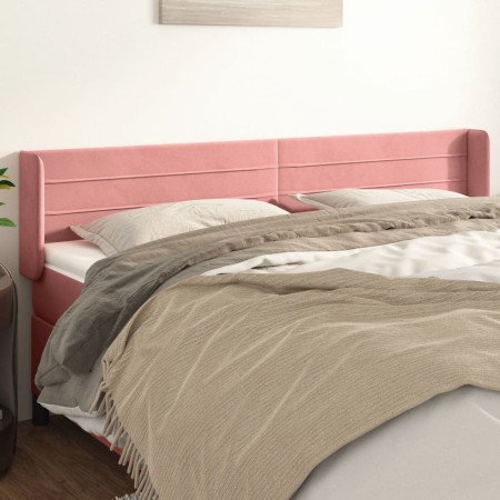 Cabecero de terciopelo rosa 163x16x78/88 cm de , Cabeceros y pies de cama - Ref: Foro24-3118967, Precio: 65,87 €, Descuento: %