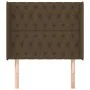 Headboard with dark brown fabric ears 103x16x118/128 cm by , Headboards and footboards - Ref: Foro24-3119909, Price: 99,58 €,...