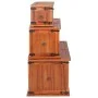 Baúl de almacenamiento 3 piezas de madera maciza de acacia de vidaXL, Baúles de almacenamiento - Ref: Foro24-247243, Precio: ...
