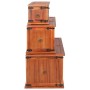 Baúl de almacenamiento 3 piezas de madera maciza de acacia de vidaXL, Baúles de almacenamiento - Ref: Foro24-247243, Precio: ...