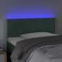 Cabecero con LED de terciopelo verde oscuro 90x5x78/88 cm de , Cabeceros y pies de cama - Ref: Foro24-3121371, Precio: 50,34 ...