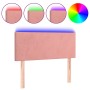 Cabecero con LED de terciopelo rosa 90x5x78/88 cm de , Cabeceros y pies de cama - Ref: Foro24-3121373, Precio: 46,03 €, Descu...