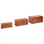Baúl de almacenamiento 3 piezas de madera maciza de acacia de vidaXL, Baúles de almacenamiento - Ref: Foro24-247243, Precio: ...