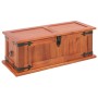 Baúl de almacenamiento 3 piezas de madera maciza de acacia de vidaXL, Baúles de almacenamiento - Ref: Foro24-247243, Precio: ...