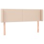 Cabecero con LED cuero sintético capuchino 147x16x78/88 cm de , Cabeceros y pies de cama - Ref: Foro24-3123051, Precio: 67,23...