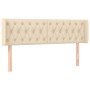 Cabecero con LED de tela crema 147x16x78/88 cm de , Cabeceros y pies de cama - Ref: Foro24-3123575, Precio: 89,89 €, Descuent...