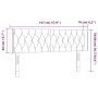 Cabecero con LED de tela crema 147x16x78/88 cm de , Cabeceros y pies de cama - Ref: Foro24-3123575, Precio: 89,89 €, Descuent...