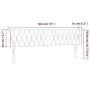 Kopfteil aus dunkelbraunem Stoff mit LED 183x16x78/88 cm von , Kopf- und Fußteile - Ref: Foro24-3123589, Preis: 92,87 €, Raba...