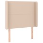 Cabecero con LED cuero sintético capuchino 83x16x118/128 cm de , Cabeceros y pies de cama - Ref: Foro24-3123845, Precio: 70,4...