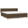 Cama box spring con colchón tela marrón oscuro 180x200 cm de , Camas y somieres - Ref: Foro24-3126664, Precio: 545,73 €, Desc...