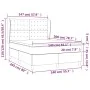 Boxspringbett mit dunkelbrauner Stoffmatratze 140x200 cm von , Betten und Lattenroste - Ref: Foro24-3128848, Preis: 501,00 €,...