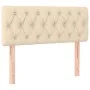 Box spring bed with cream fabric mattress 90x200 cm by , Beds and slatted bases - Ref: Foro24-3130486, Price: 279,43 €, Disco...
