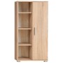 Mueble de salón de pared para TV con luces LED roble Sonoma de vidaXL, Muebles TV - Ref: Foro24-246029, Precio: 574,36 €, Des...