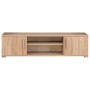 Mueble de salón de pared para TV con luces LED roble Sonoma de vidaXL, Muebles TV - Ref: Foro24-246029, Precio: 574,36 €, Des...