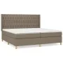 Boxspringbett mit taupegrauer Stoffmatratze 200x200 cm von , Betten und Lattenroste - Ref: Foro24-3132261, Preis: 781,67 €, R...