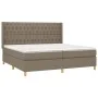Boxspringbett mit taupegrauer Stoffmatratze 200x200 cm von , Betten und Lattenroste - Ref: Foro24-3132261, Preis: 781,67 €, R...