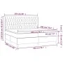 Boxspringbett mit taupegrauer Stoffmatratze 200x200 cm von , Betten und Lattenroste - Ref: Foro24-3132261, Preis: 781,67 €, R...