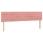 Box spring bed with mattress and LED pink velvet 160x200 cm by , Beds and slatted bases - Ref: Foro24-3134476, Price: 441,64 ...