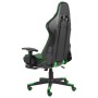 Silla gaming giratoria con reposapiés PVC verde en Sillas gaming | Comprar online en Foru.es
