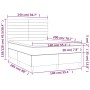 Cama box spring colchón y LED terciopelo verde oscuro 140x200cm de , Camas y somieres - Ref: Foro24-3136188, Precio: 495,40 €...
