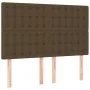 Box spring bed with dark brown fabric mattress 140x200 cm by , Beds and slatted bases - Ref: Foro24-3136920, Price: 526,12 €,...