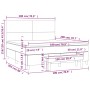 Cama box spring con colchón tela marrón oscuro 180x200 cm de , Camas y somieres - Ref: Foro24-3137016, Precio: 621,35 €, Desc...