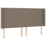 Cama box spring colchón y luces LED tela gris taupe 200x200 cm de , Camas y somieres - Ref: Foro24-3138745, Precio: 764,32 €,...