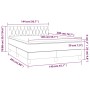 Cama box spring con colchón tela color crema 140x200 cm de , Camas y somieres - Ref: Foro24-3140302, Precio: 464,16 €, Descue...