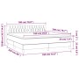 Cama box spring con colchón tela marrón oscuro 180x200 cm de , Camas y somieres - Ref: Foro24-3140316, Precio: 557,42 €, Desc...