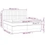 Box spring bed with taupe gray fabric mattress 200x200 cm by , Beds and slatted bases - Ref: Foro24-3142525, Price: 711,64 €,...