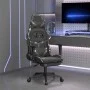 Gaming chair with footrest black camouflage synthetic leather by , Gaming chairs - Ref: Foro24-3143686, Price: 125,90 €, Disc...