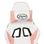 Gaming-Stuhl mit Fußstütze aus weißem und rosa Kunstleder von , Gaming-Stühle - Ref: Foro24-3143708, Preis: 125,03 €, Rabatt: %