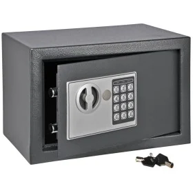 HI Caja fuerte con cierre eléctrico gris 31x20x20 cm de HI, Cajas fuertes - Ref: Foro24-423957, Precio: 63,45 €, Descuento: %