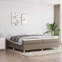 Cama box spring con colchón tela gris taupe 200x200 cm de , Camas y somieres - Ref: Foro24-3144550, Precio: 609,40 €, Descuen...