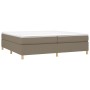 Cama box spring con colchón tela gris taupe 200x200 cm de , Camas y somieres - Ref: Foro24-3144550, Precio: 609,40 €, Descuen...